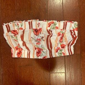 floral tube top